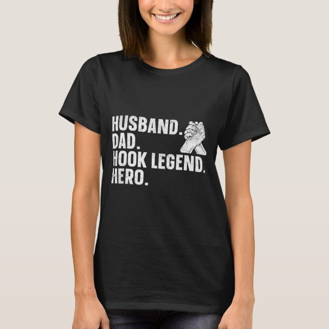 Camiseta Arm Wrestling Arm Wrestler Husband. Dad. Hook Lege (Anverso)