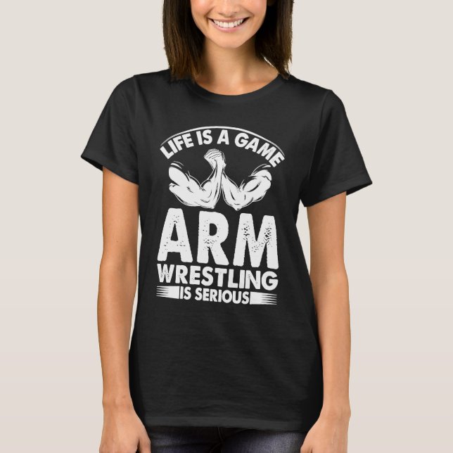 Camiseta Arm Wrestling Armwrestling Sport Wrist Wrestling P (Anverso)