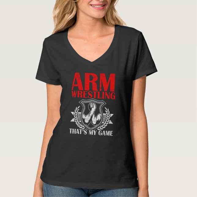 Camiseta Arm Wrestling That's My Game Arm Wrestler Power Pi (Anverso)