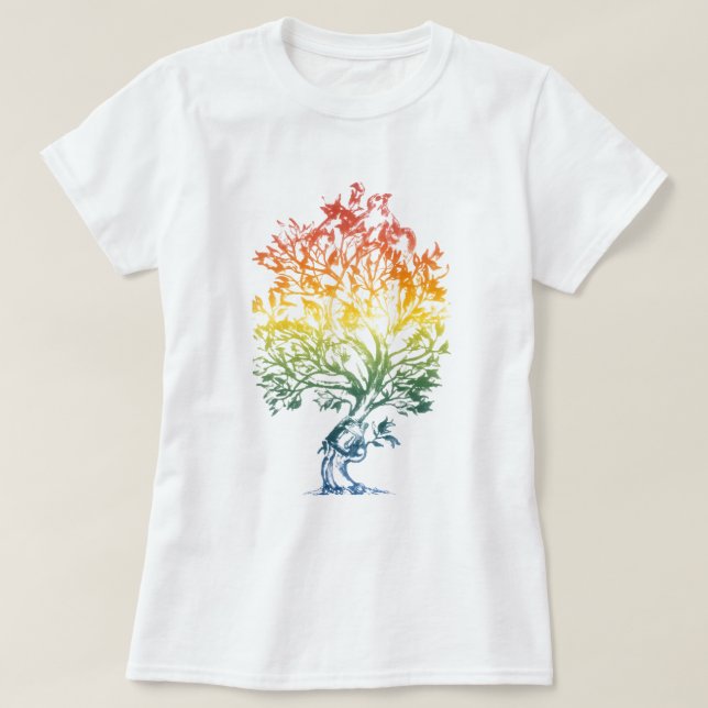 Camiseta Arma-Árbol-Imagen (Diseño del anverso)