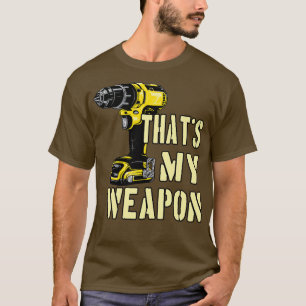 Camiseta Arma de dibujante de máquina de perforación