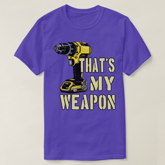 Camiseta Arma de dibujante de máquina de perforación (Diseño del anverso)