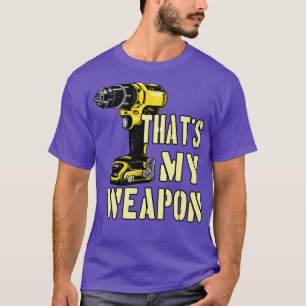 Camiseta Arma de dibujante de máquina de perforación