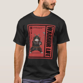 Camiseta Arma de gato Samurainimales