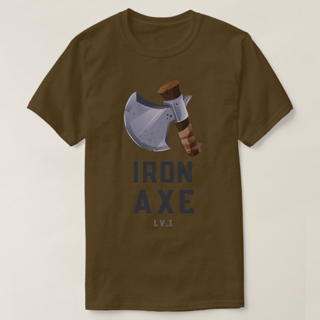 Camiseta Arma de juego Iron Ax Lv1 (Diseño del anverso)