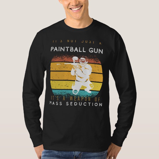 Camiseta Arma de pistola de pintura de seducción masiva Tee (Anverso)