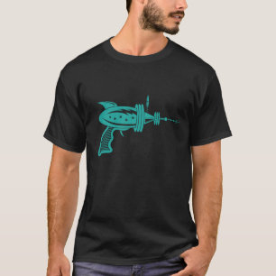 Camiseta Arma de rayo retro en trullo