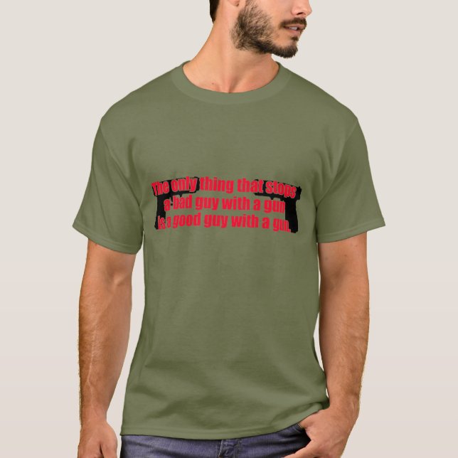 Camiseta Arma del buen chico (Anverso)