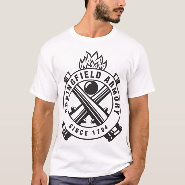 Camiseta Arma suave 100% de Ringspun de las armas de fuego (Anverso)