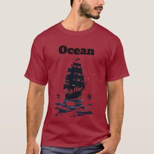 Camiseta Armada de Medianoche Velas del Mar Silencioso Band