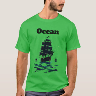 Camiseta Armada de Medianoche Velas del Mar Silencioso Band