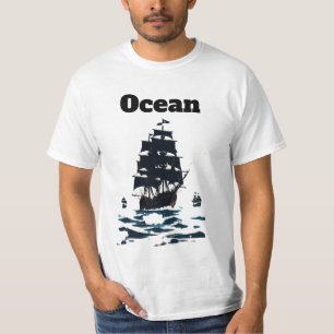 Camiseta Armada de Medianoche Velas del Mar Silencioso Band