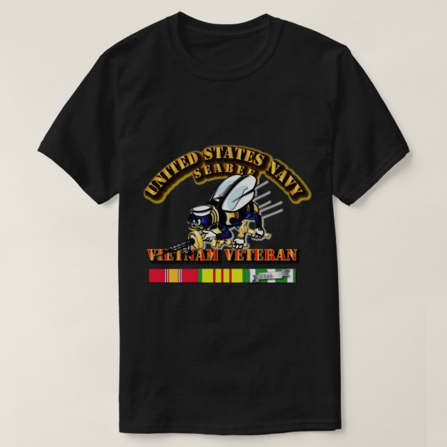 Camiseta Armada - Mar - Veterano de Vietnam (Diseño del anverso)