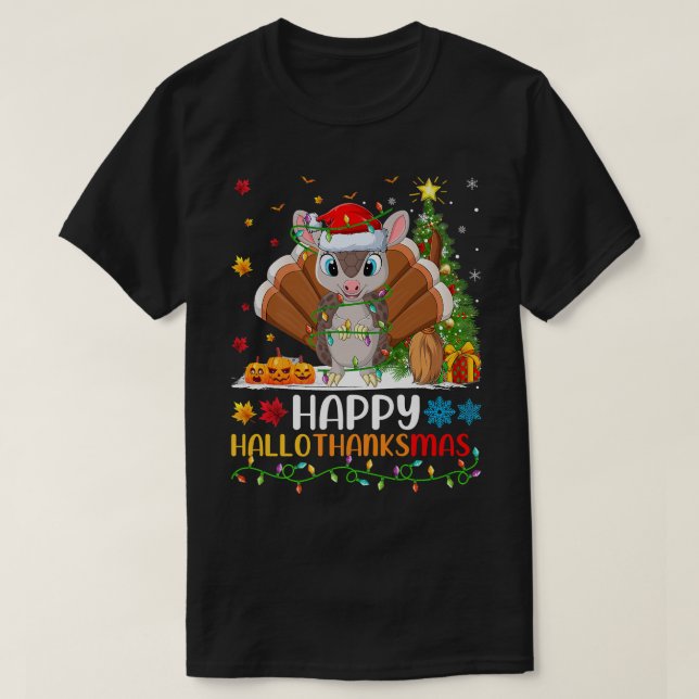 Camiseta Armadillo Animal Lover Funny Happy Armadillo Hello (Diseño del anverso)