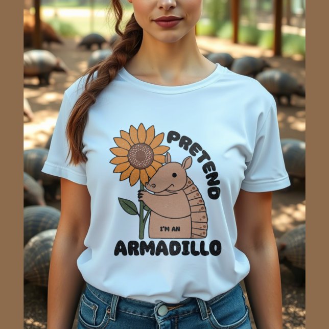 Camiseta Armadillo con retoño de girasol (Subido por el creador)
