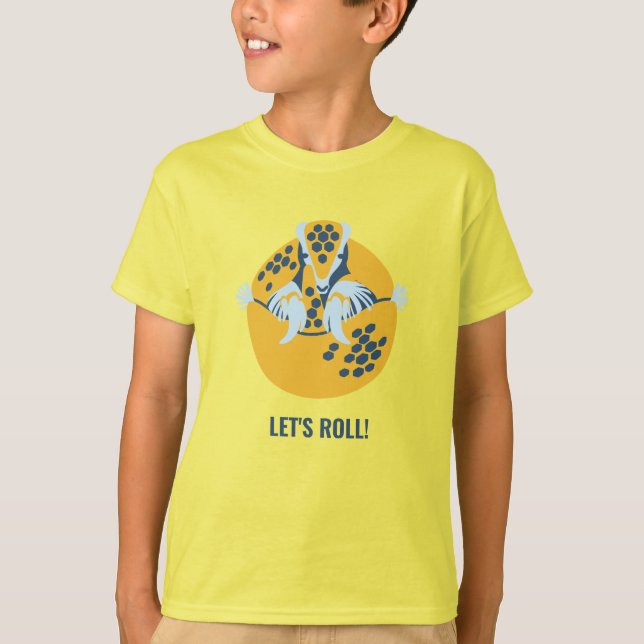 Camiseta Armadillo de tres bandas: ¡Vamos Roll! (Anverso)