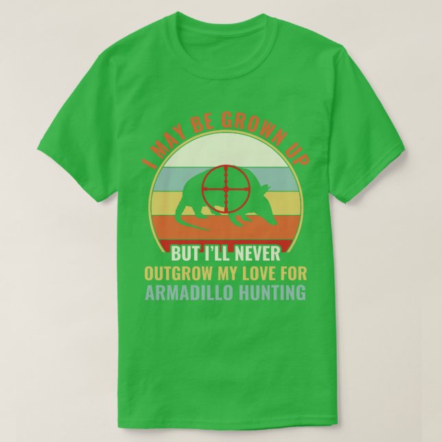 Camiseta Armadillo Hunter nunca supera mi amor por Armadil (Diseño del anverso)