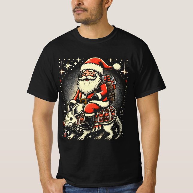 Camiseta Armadillo Lover Ugly Santa Riding Armadillo (Anverso)