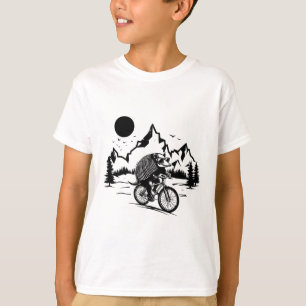 Camiseta Armadillo montando bicicleta de montaña vintage A