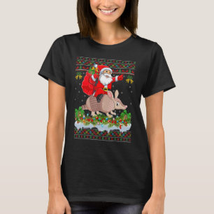 Camiseta Armadillo navidad Santa Riding Armadillo