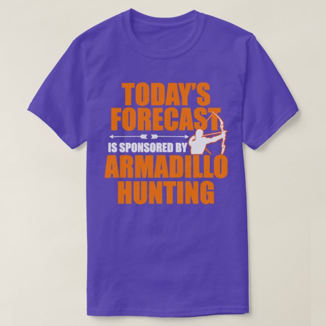 Camiseta Armadillo patrocinado por la previsión de hoy (Diseño del anverso)