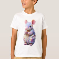 Armadillo Ratón Infantil Escamas Arcoíris Pastel