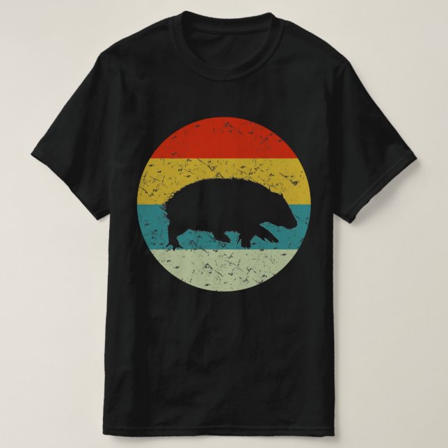 Camiseta armadillo retro (Diseño del anverso)