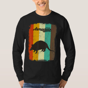 Camiseta Armadillo retro 70 Arte de animales de época