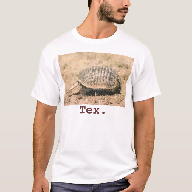 Camiseta armadillo, Tex. (Anverso)
