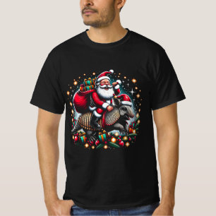 Camiseta Armadillo Ugly Gift Santa Riding Armadillo