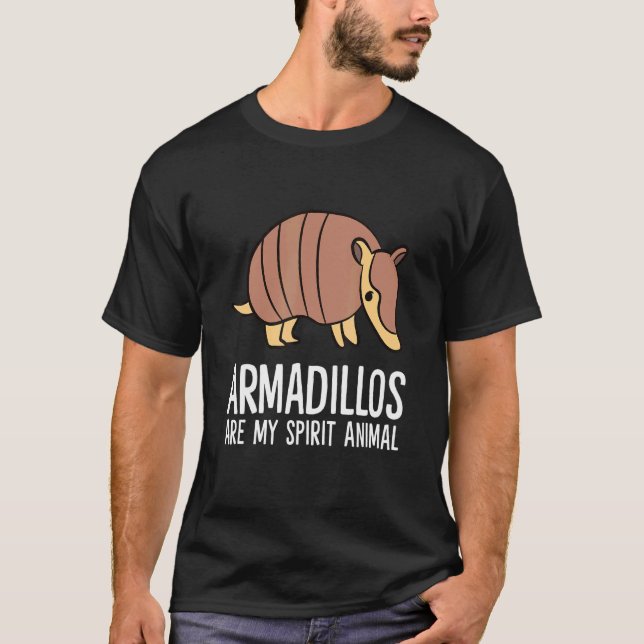 Camiseta Armadillos son mi armadillo animal espiritual (Anverso)