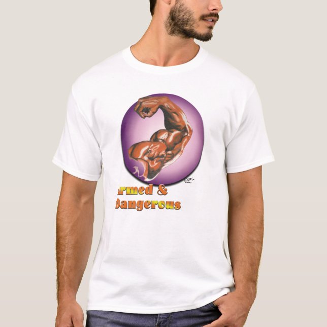 Camiseta Armados y peligrosos (Anverso)