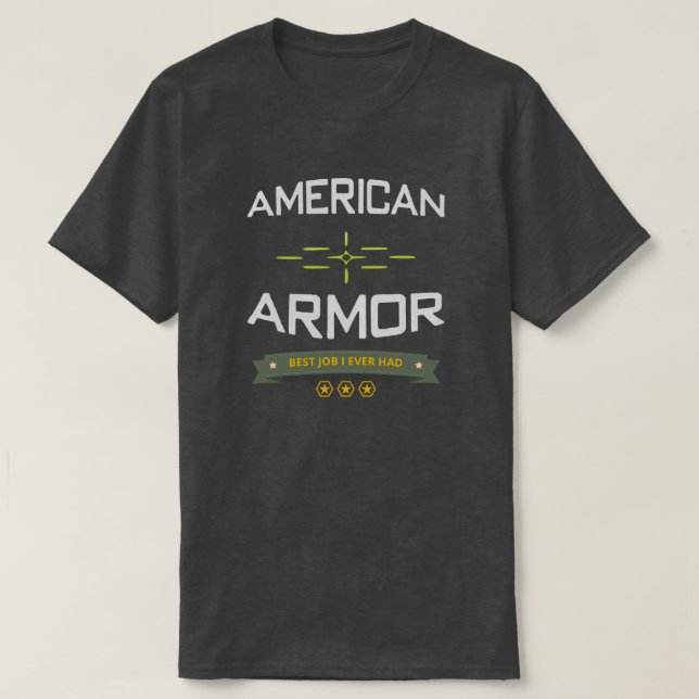 Camiseta Armadura americana (Diseño del anverso)