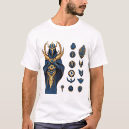 Camiseta Armadura azul y oro - Liga de Leyendas