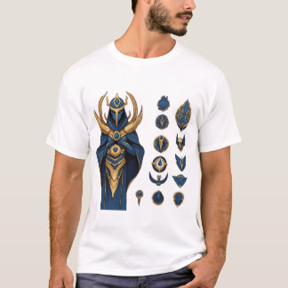 Camiseta Armadura azul y oro - Liga de Leyendas