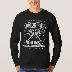 Camiseta Armadura De Dios Efesios 617 Versículo Bíblico Cri
