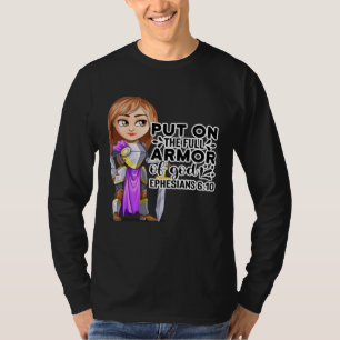 Camiseta Armadura de Dios Motivación Biblia Cristiana Efesi