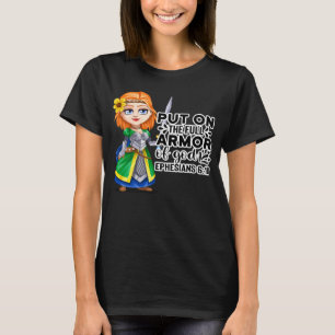Camiseta Armadura de Dios Motivación Biblia Cristiana Efesi