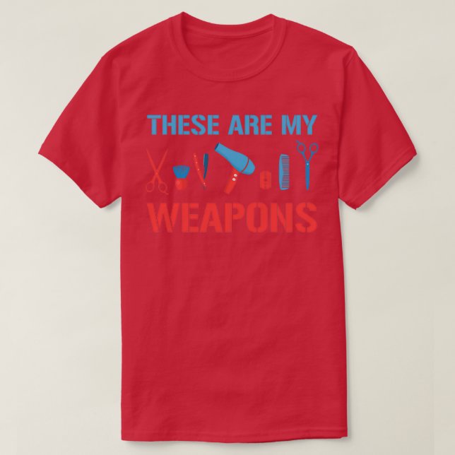 Camiseta Armas de barbero 1 (Diseño del anverso)
