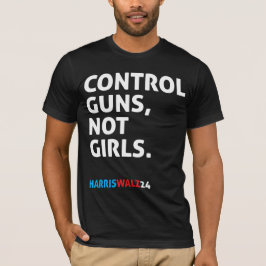 Camiseta Armas De Control, No Chicas. Harris Walz 24 Black
