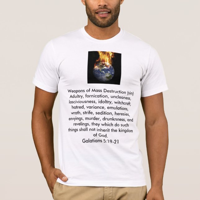 Camiseta Armas de destrucción masiva (Anverso)