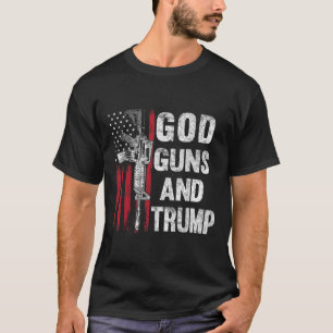 Camiseta Armas De Dios Y Bandera De La Segunda Enmienda De