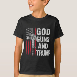 Camiseta Armas De Dios Y Bandera De La Segunda Enmienda De