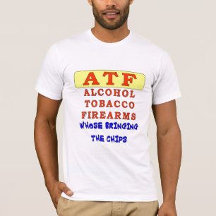 CAMISETA ARMAS DE FUEGO DE ALCOHOL TABACO