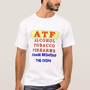 CAMISETA ARMAS DE FUEGO DE ALCOHOL TABACO