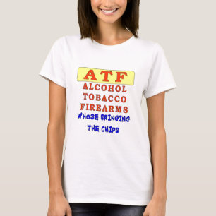 CAMISETA ARMAS DE FUEGO DE ALCOHOL TABACO