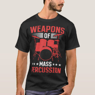 Camiseta Armas De Instrumento Musical De Tambores De Masa