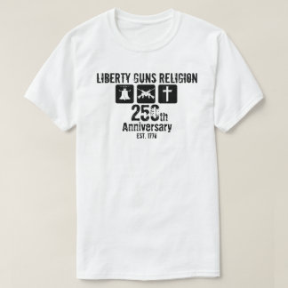 Camiseta Armas de libertad religión establecida 1776 250º