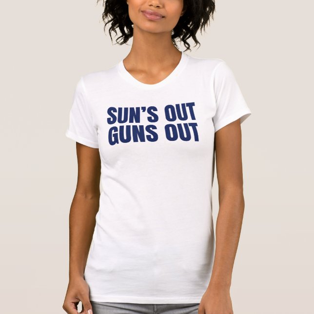 Camiseta Armas Fuera Sol Afuera (Anverso)