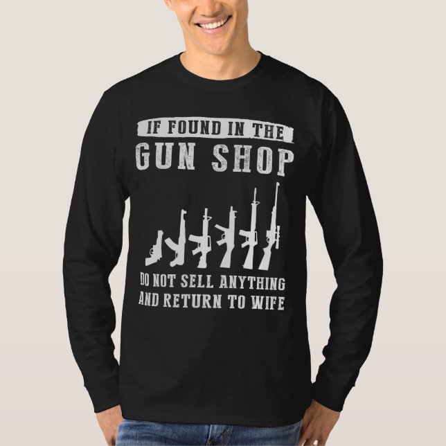 Camiseta Armas, granos y aprobación conyugal: si se encuent (Anverso)